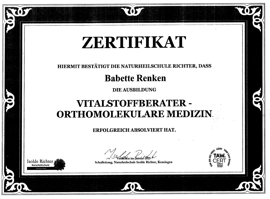 Zertifikat